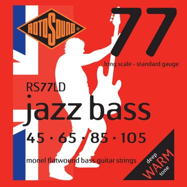 Rotosound RS77LD Flatwound Bass Guitar Strings 45-105