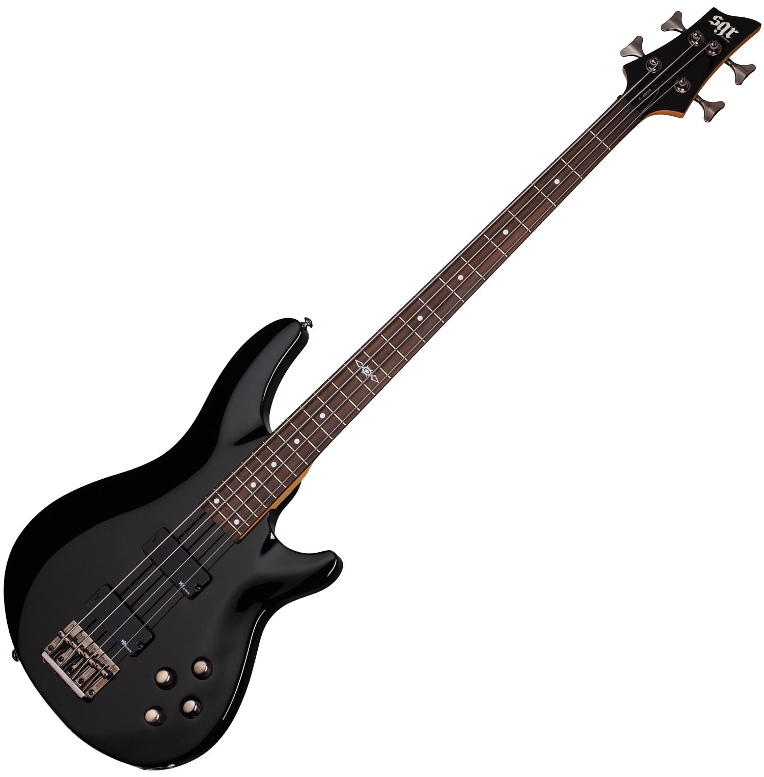 schecter-c4sgr-blk-bass-guitar