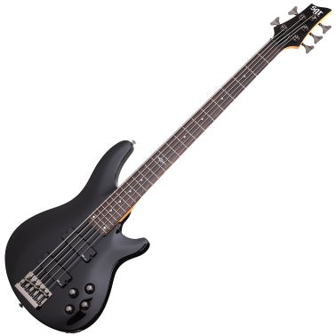 Schecter C5 SGR BLK 5 String Electric Bass Guitar 3824, Black
