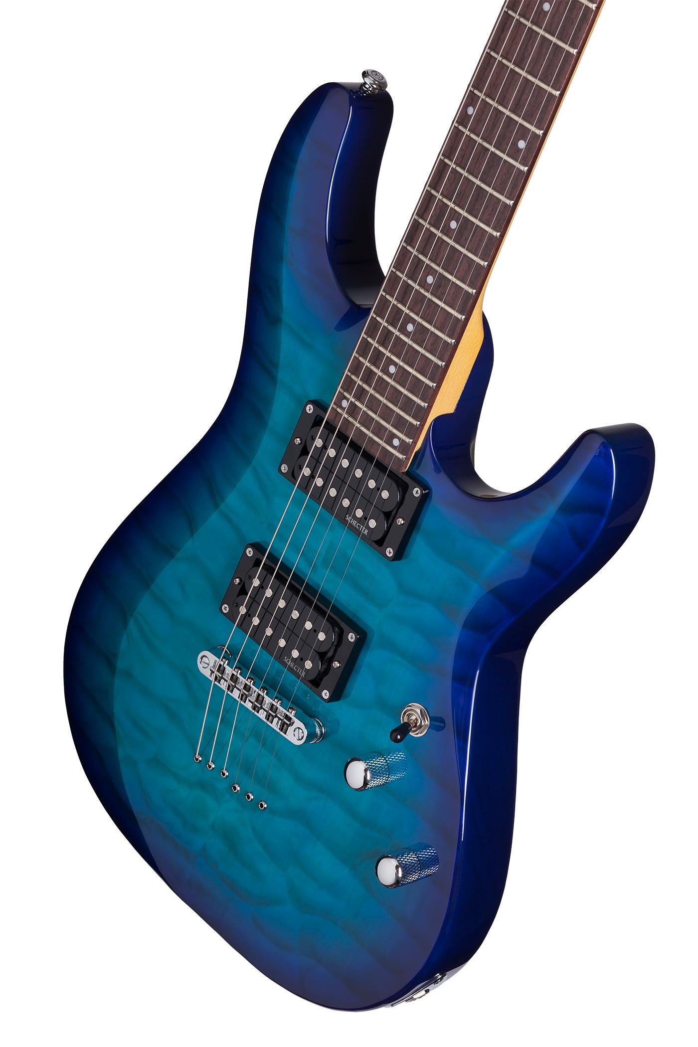 Schecter C6 Plus Electric Guitar HH Ocean Blue Burst 443