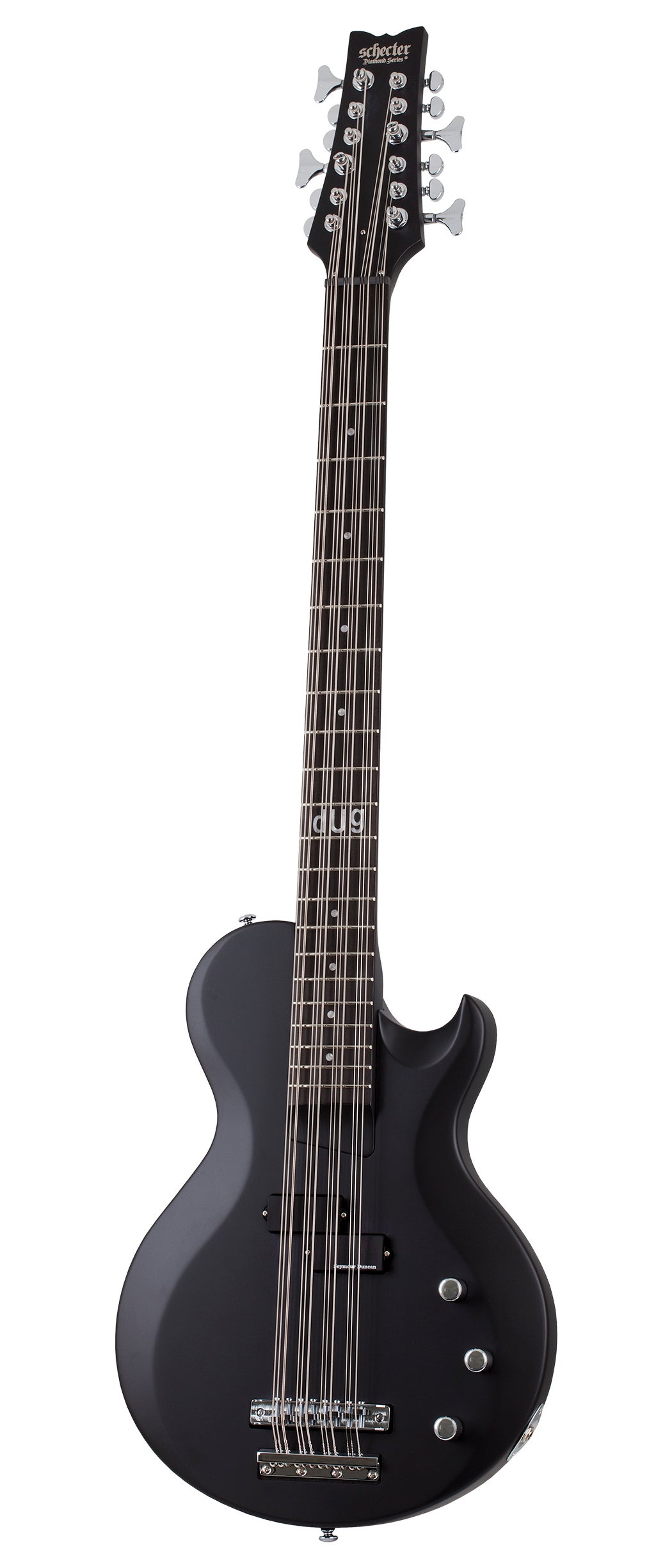 Schecter dUg Pinnick DP-12 12-string Bass Guitar - Satin Black