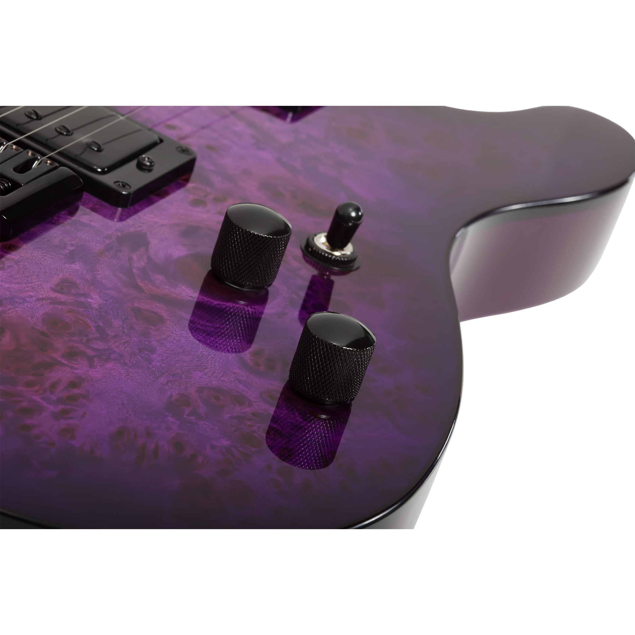 Schecter PT Standard Electric Guitar - Purple Burst Burl, 3956