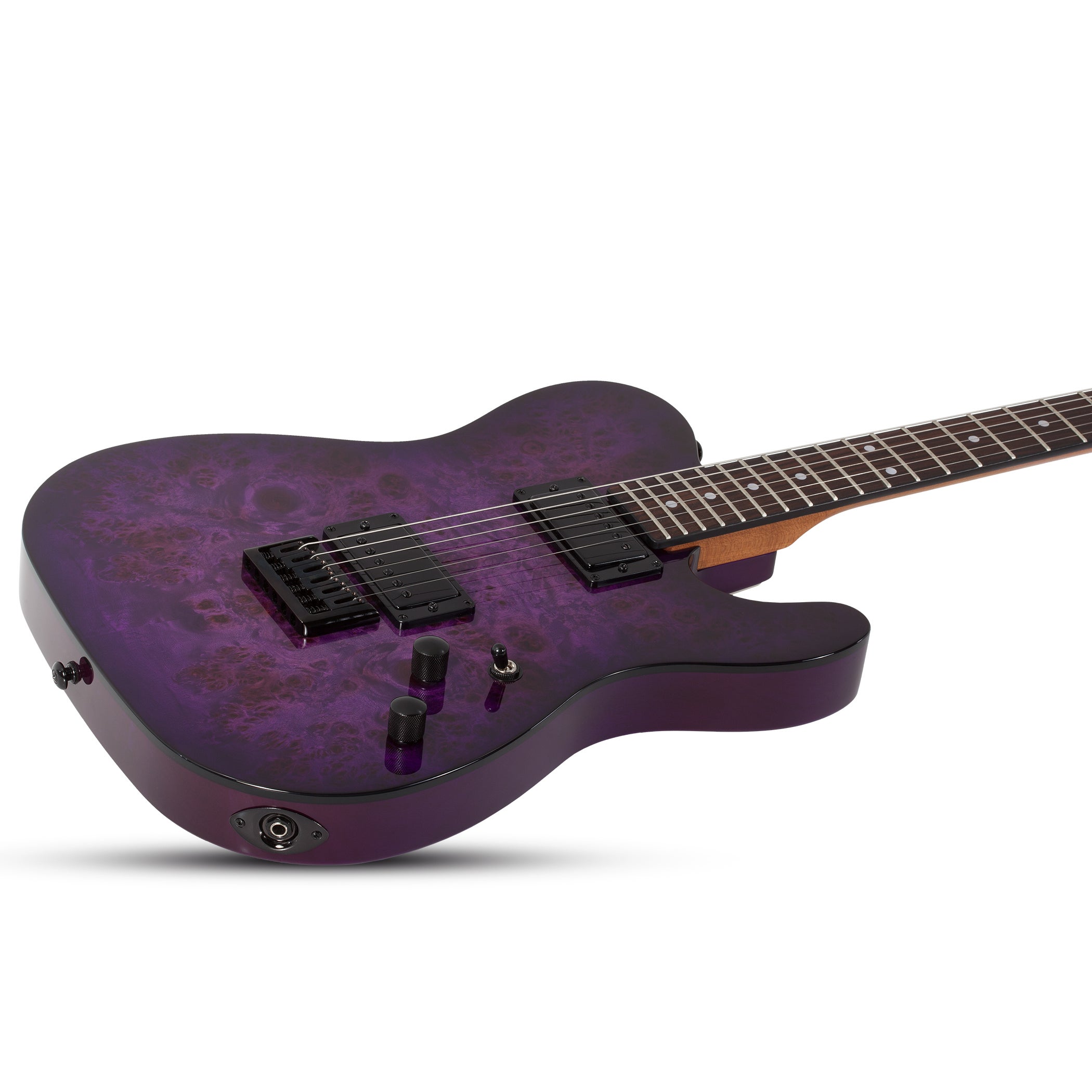 Schecter PT Standard Electric Guitar - Purple Burst Burl, 3956