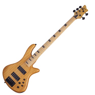 Schecter Stiletto Session 5 ANS 5 String Electric Bass Guitar 2851, Aged Natural Satin
