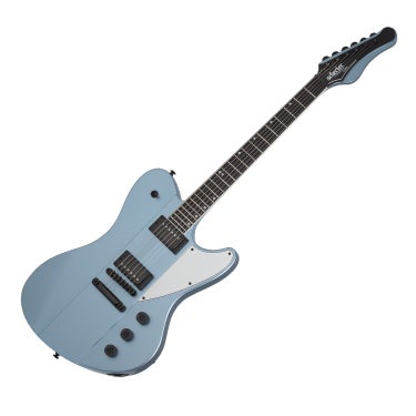 Schecter Ultra 6 String Electric Guitar Ebony HH Pelham Blue 1722