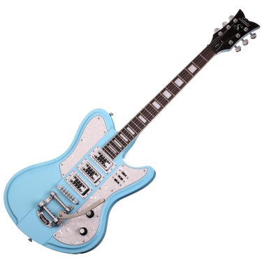Schecter Ultra III 6 String Electric Guitar Rosewood HHH Vintage Blue 3155