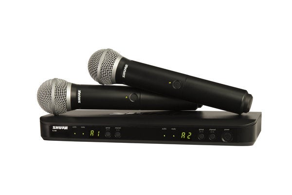 配信機器・PA機器・レコーディング機器 SHURE BLX Wireless Handheld System SM58 Shure BLX-288-PG58 Dual Channel Wireless Handheld Microphone