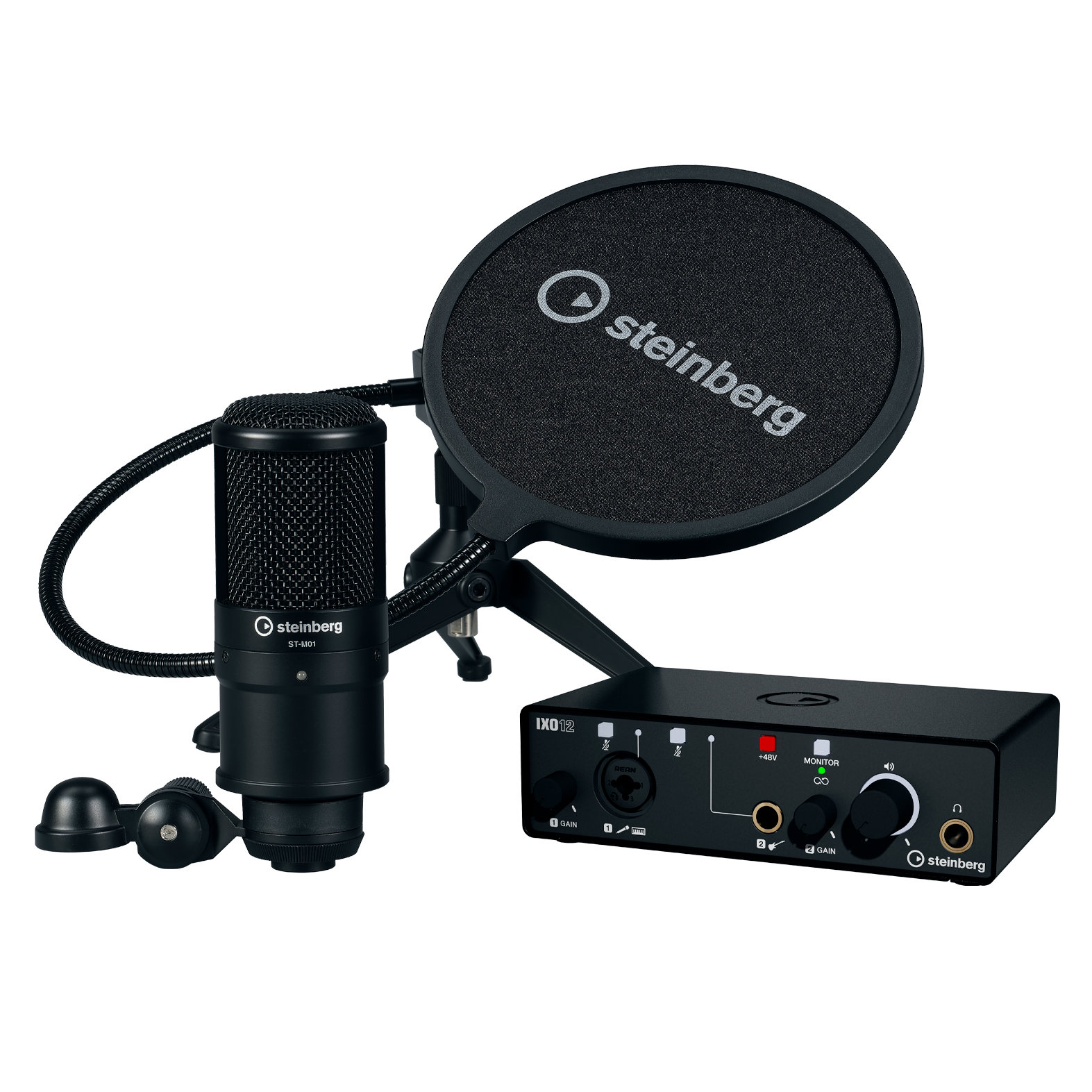 DTM・DAW STEINBERG IXO12 black Steinberg IXO12 Podcast Pack - Black | Music Works