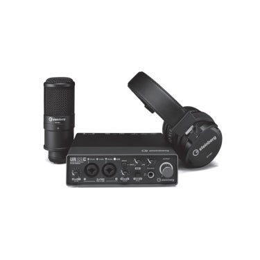 Steinberg UR22C Recording Pack with USB 3.1 Audio Interface, Condenser Microphone, and Headphones