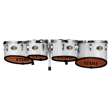 Tama B68023SKSGW 6/8/10/12/13 Fieldstar Freedom Maple Marching Tenor Drum Small Quint Molten Sugar White