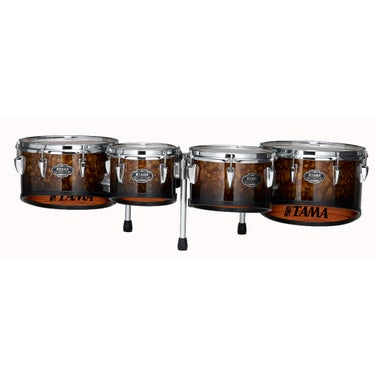 Tama B8023TLMCF 8/10/12/13 Fieldstar Freedom Maple Marching Tenor Drum Small Quad Molten Caramel Fade