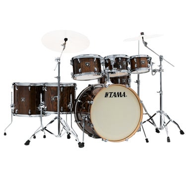 TAMA CL72RS-PGJP Superstar Classic 7-Piece Shell Pack with 22" Bass Drum with HB5W Hardware Pack - Gloss Java Lacebark Pine