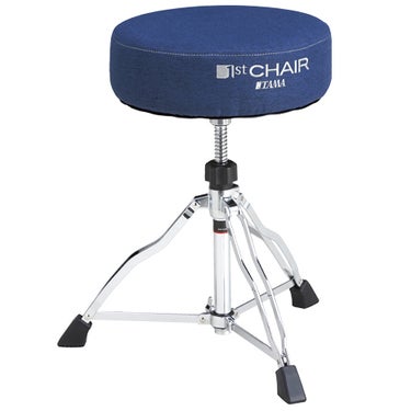 TAMA HT430 NBF 1st Chair Round Rider with Vibrant Colour Cloth Top Drum Throne - Navy 