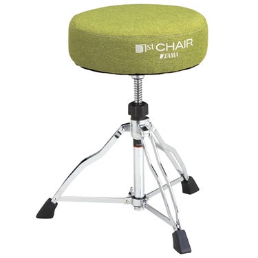 TAMA HT430 NBF 1st Chair Round Rider with Vibrant Colour Cloth Top Drum Throne - Sage