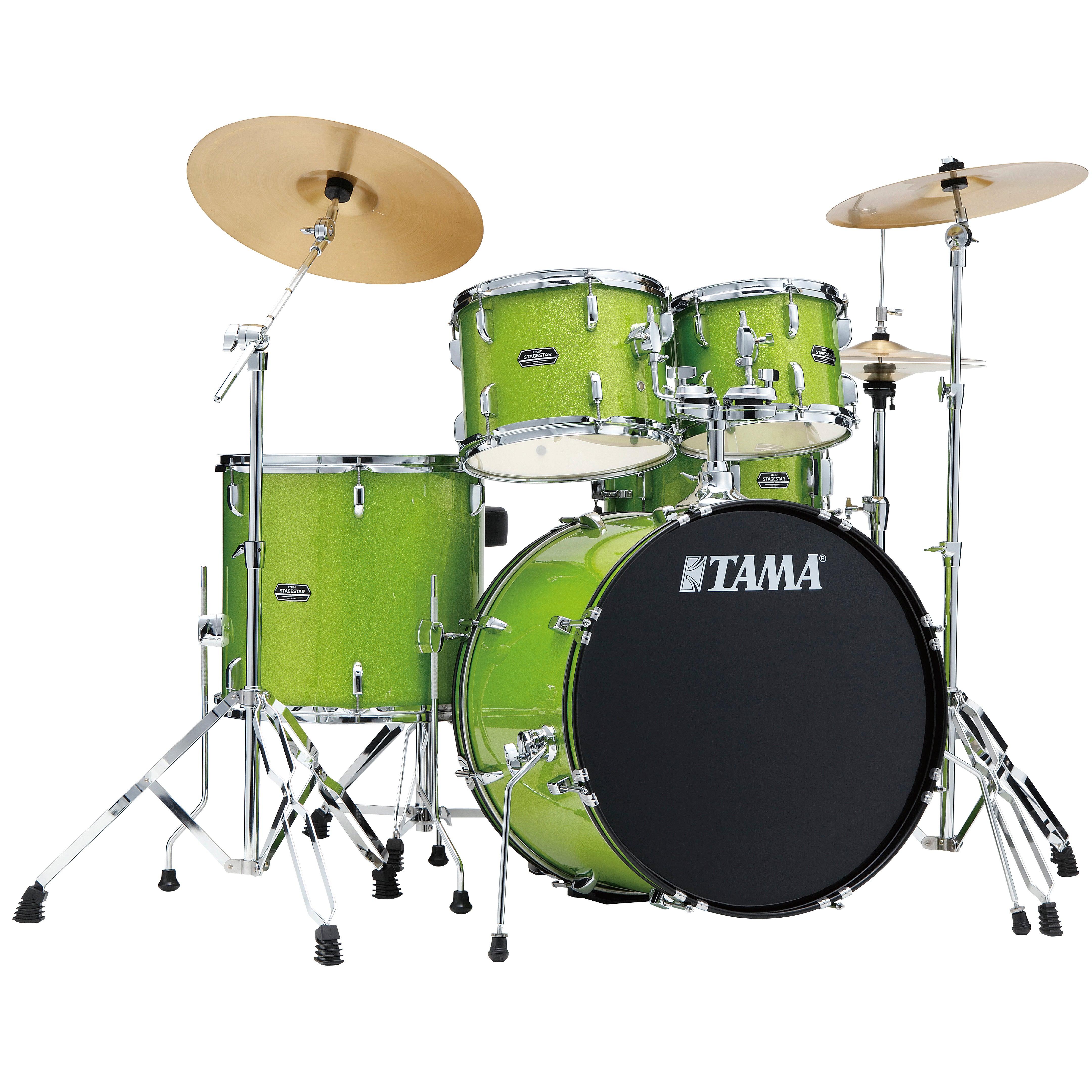 ミュージック The Drumset Soloist TAMA ST52H6C-LGS Stagestar 5-Piece Drum Kit with 22