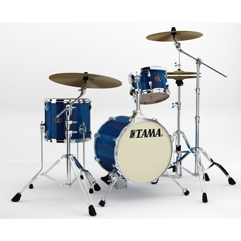 Tama VD36MJSISP Silverstar Metro Jam Birch 3 Piece Drum Shell Pack 10/13ft/16k Indigo Sparkle