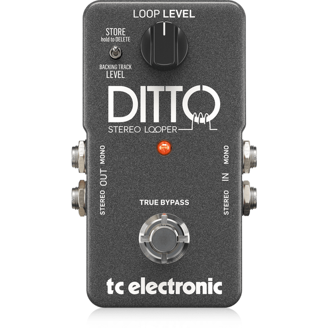 TC Electronic DITTO ST LOOPER Looper Stereo I/O Electric Guitar Effects Pedal