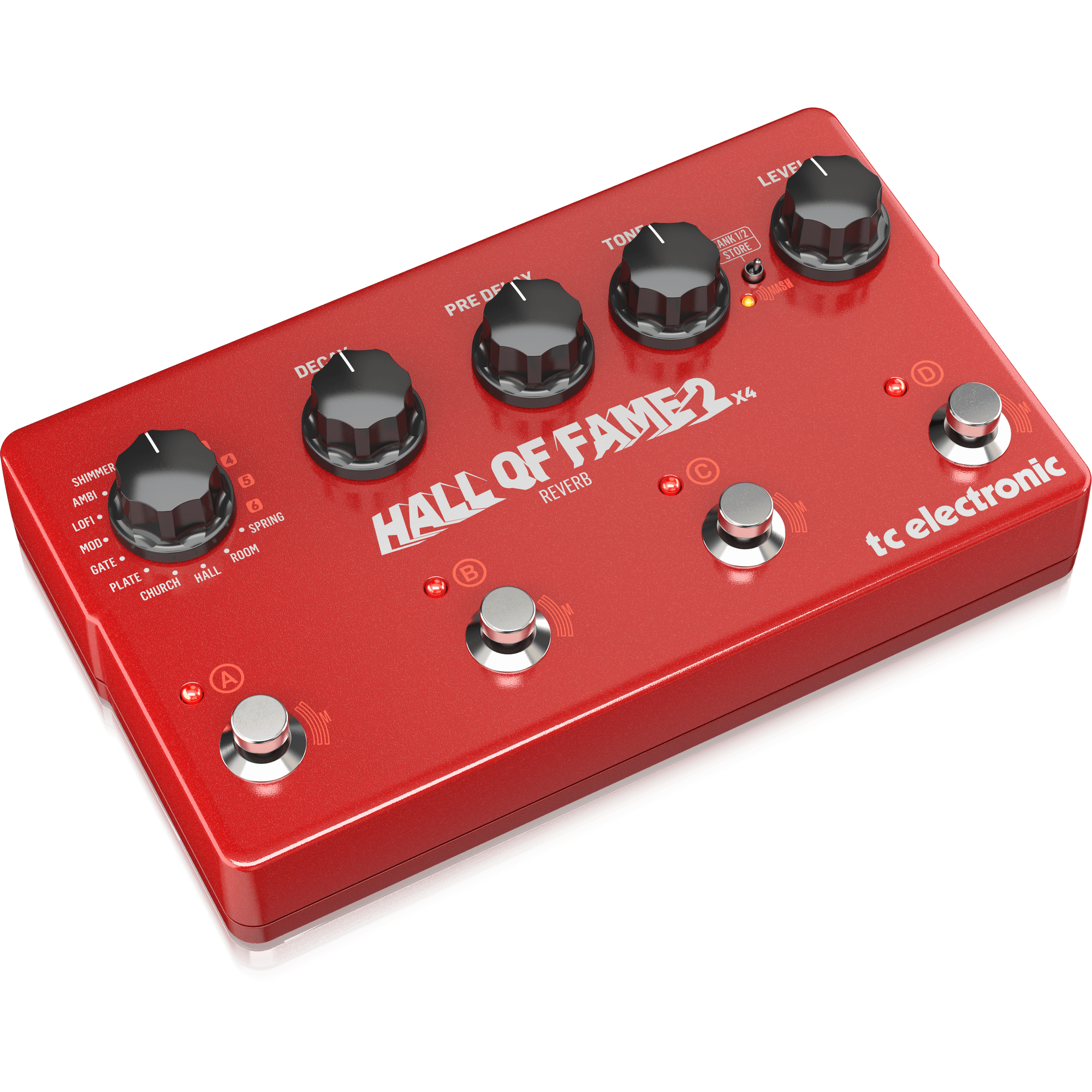 TC Electronic Hall of Fame 2 x 4 Reverb Guitar Effect Pedal