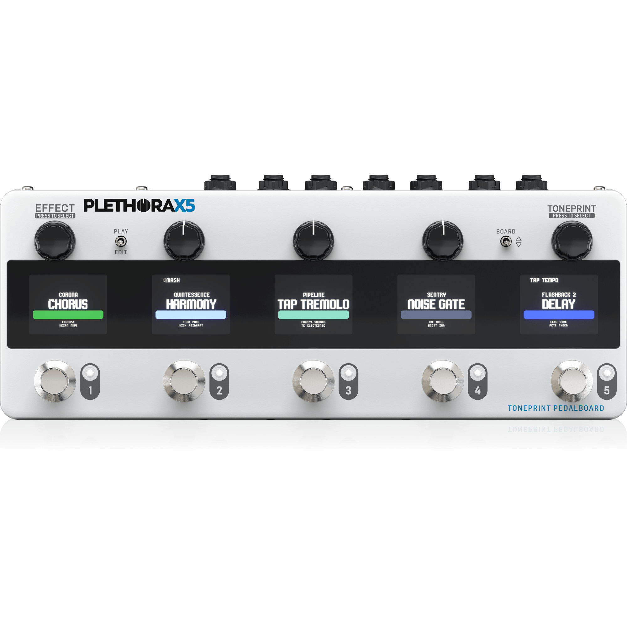 PLETHORA X5 トーンプリントペダルボード TC Electronic Plethora X5 TonePrint Multi-FX Pedalboard | Music Works