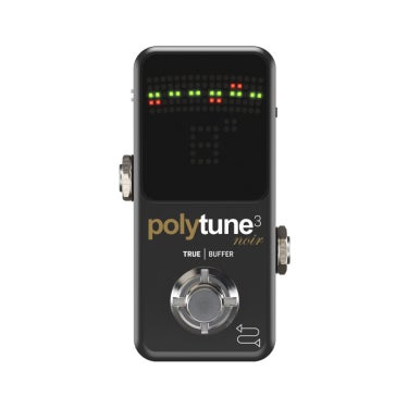 T.C Electronics POLYTUNE3-NOIR Miniature LED Polyphonic Gitar Tuner Pedal w/Built-In BONAFIDE BUFFER Black