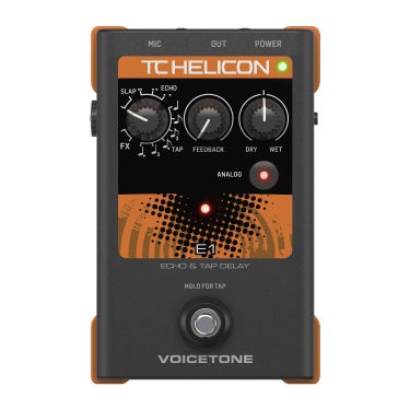 TC Helicon Voicetone E1 Echo and Tap Delay Vocal Pedal