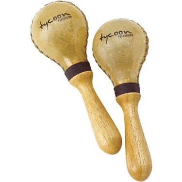 Tycoon Percussion TMS70 Maracas Rawhide Pigskin Medium 7 inch