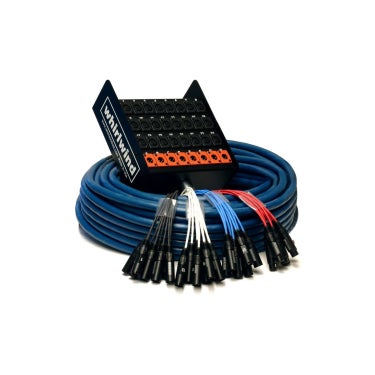 Whirlwind MS124XL100 Medusa Audio Snake Stagebox 12x Female XLR and 4 Male XLR, 100 Foot