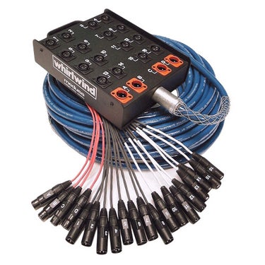 Whirlwind MS164XL100 Medusa Audio Snake Stagebox 16x Female XLR and 4 Male XLR, 100 Foot