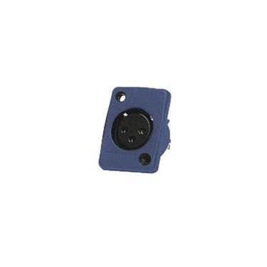 Whirlwind WC3FQBL - Female XLR Panel Mount Blue