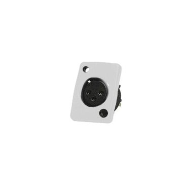 Whirlwind WC3FQWH - Female XLR Panel Mount White