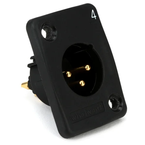 Whirlwind WC3MQBK - Male XLR Panel Mount Black