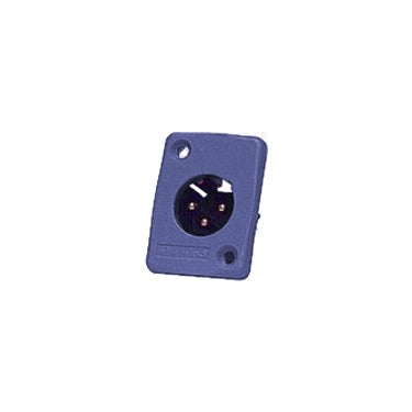 Whirlwind WC3MQBL - Male XLR Panel Mount Blue