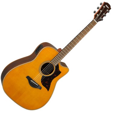 Yamaha A1R Acoustic-Electric Guitar - Vintage Natural with Rosewood Back & Sides 