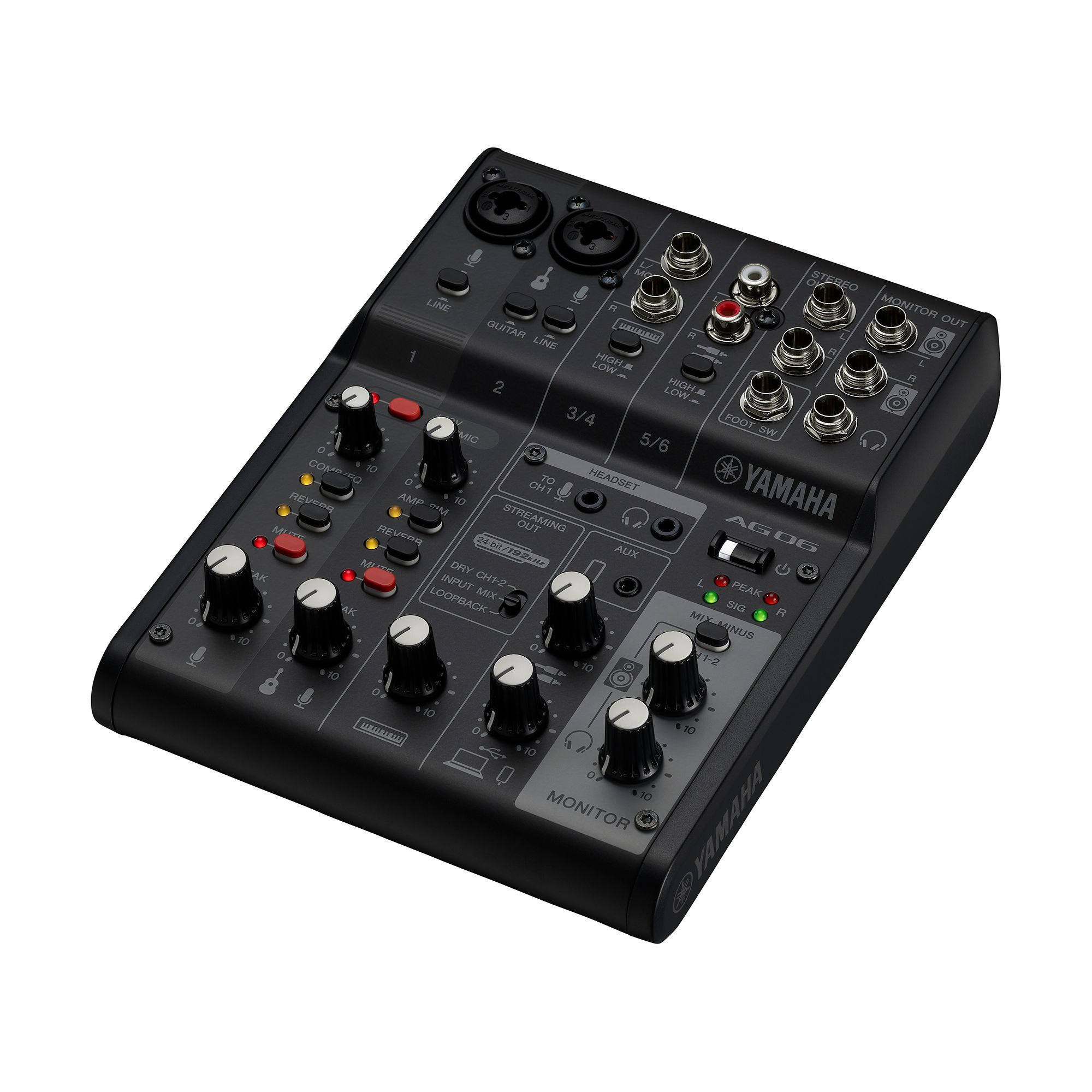 Yamaha AG06 Mk2 6-channel Mixer and USB Audio Interface with