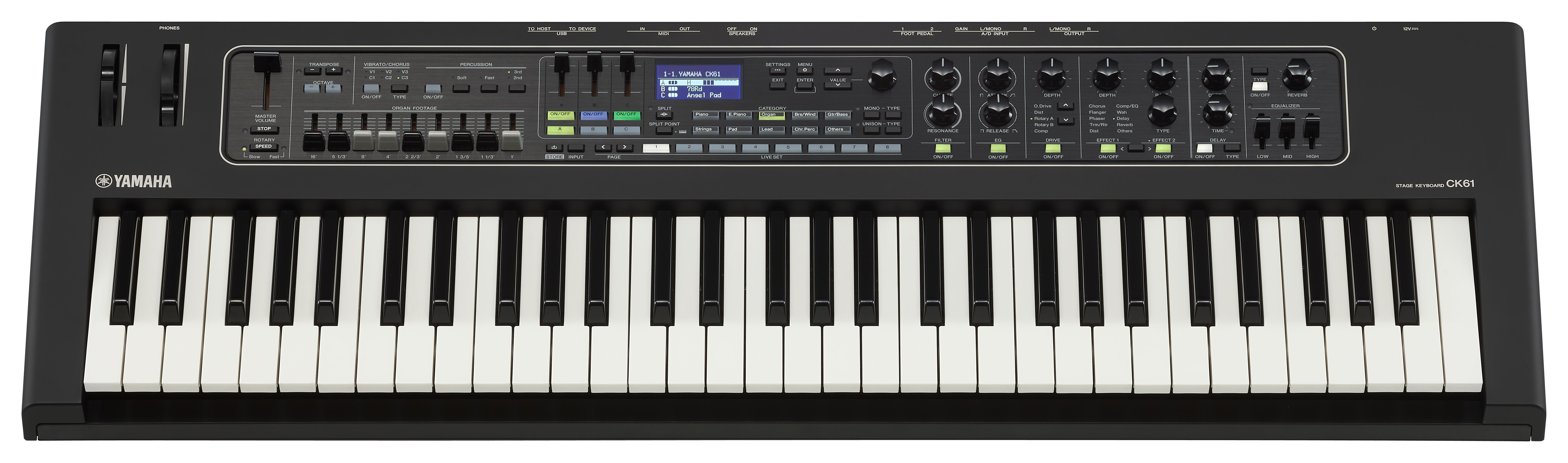 ミュージシャン KH Yamaha CK61 Synthesizer / Stage Keyboard 61-Key