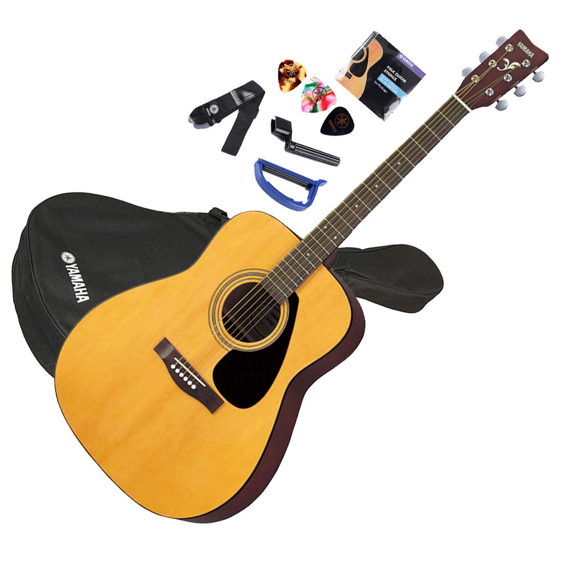 Yamaha F310P Acoustic Guitar Package, Natural