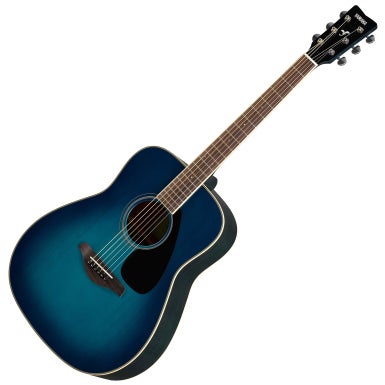 Yamaha FG820 SB Solid Top Acoustic Guitar, Sunset Blue