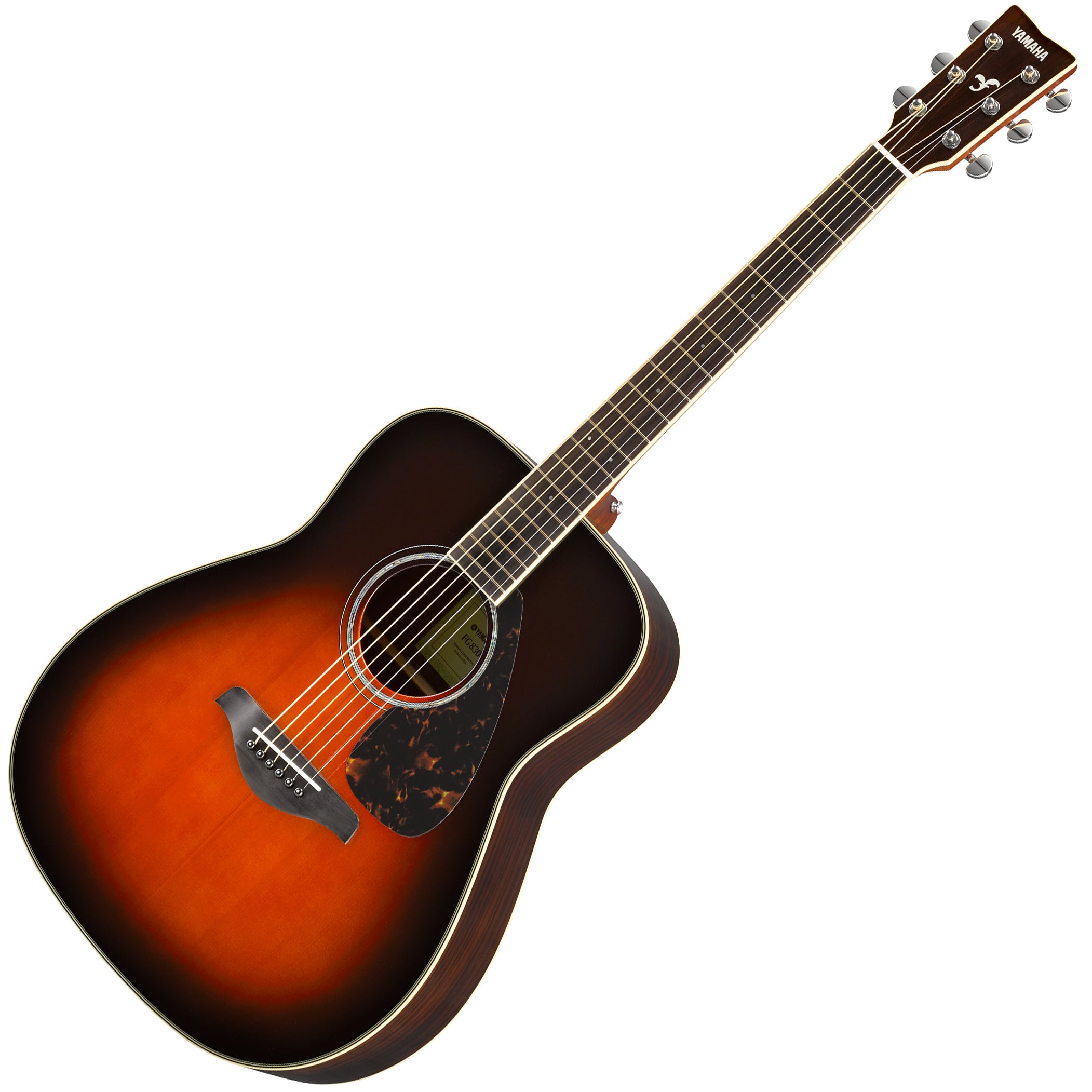 Yamaha FG830 Dreadnought Acoustic Guitar - Tobacco Brown Sunburst