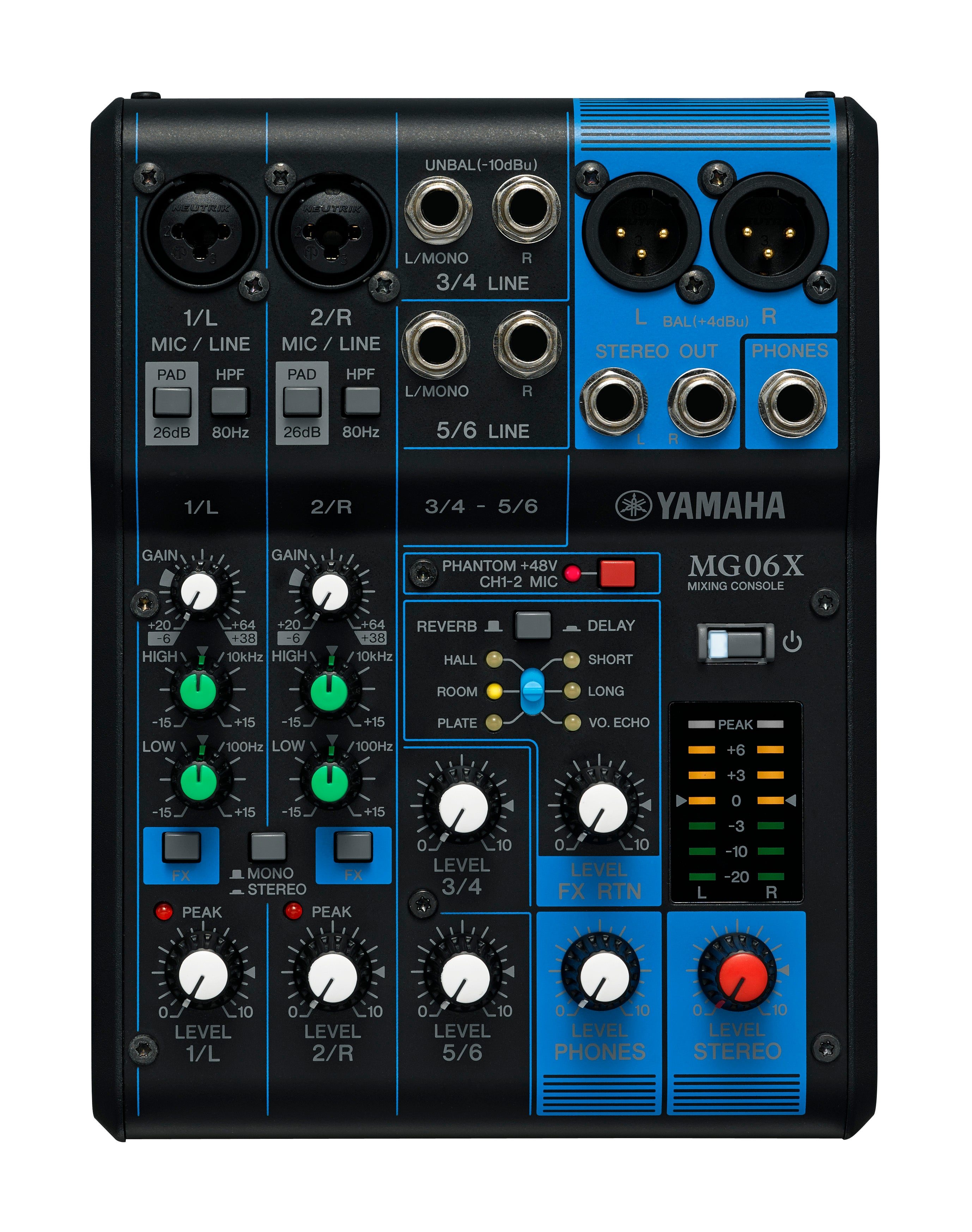 MG06-X Yamaha MG06 YAMAHA ＋ PSM300 SHURE 6 Works Music | w/FX Inputs D-Pre Mixer Channel ギター