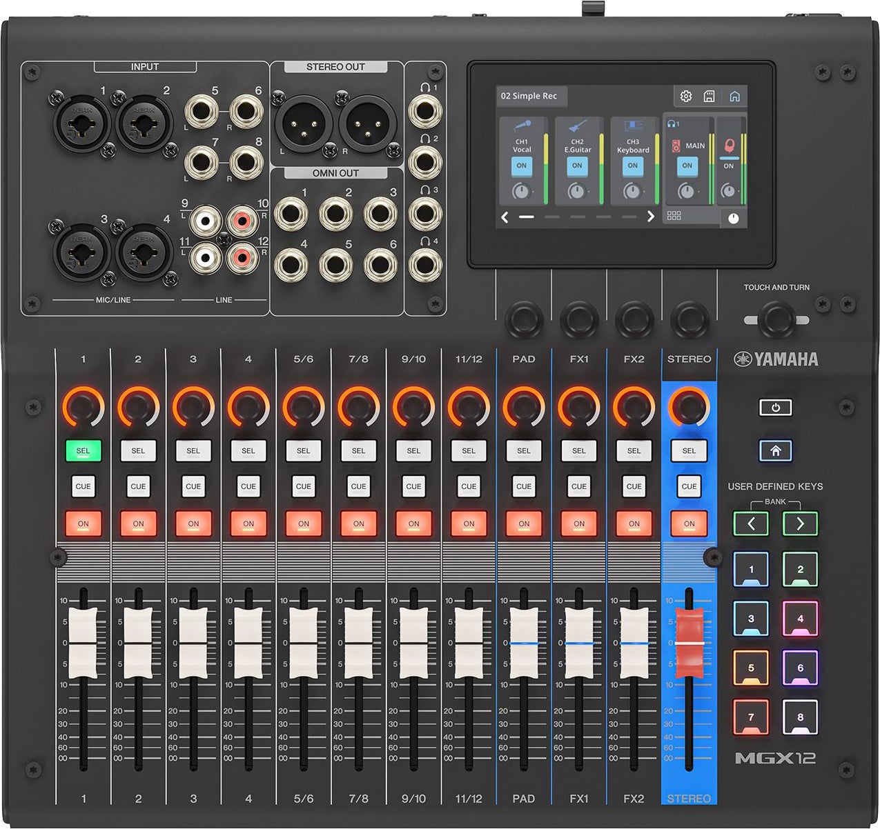 Yamaha MG20-XU 20 Channel Mixer D-Pre Inputs w/FX And USB | Music