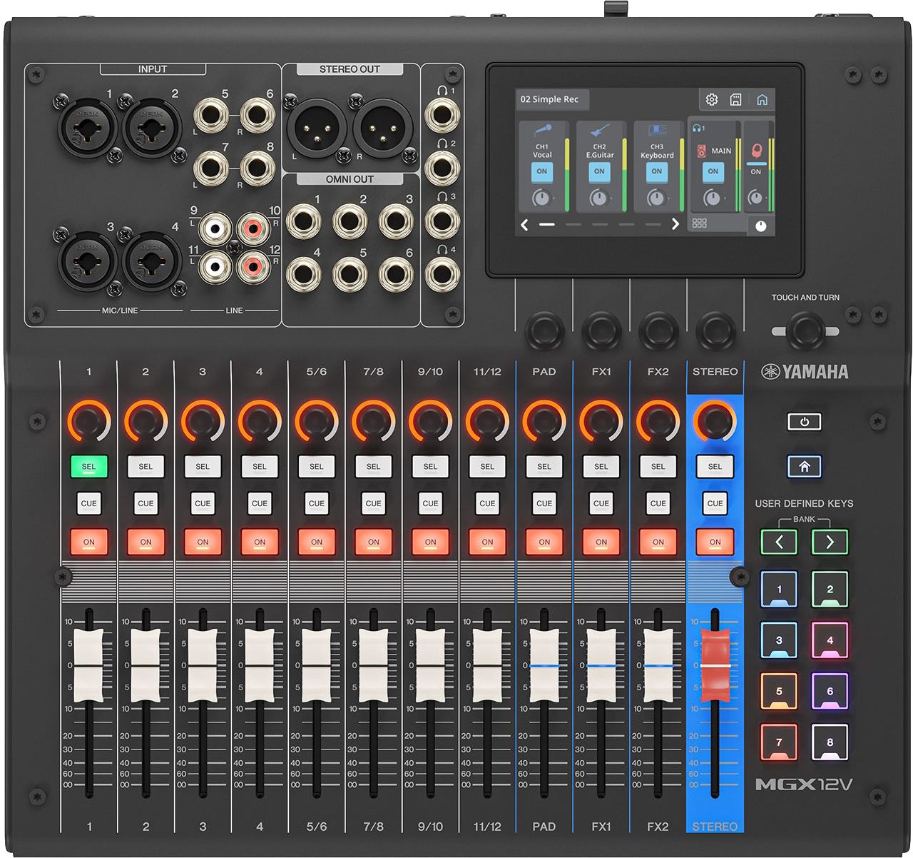 Yamaha MG20-XU 20 Channel Mixer D-Pre Inputs w/FX And USB | Music