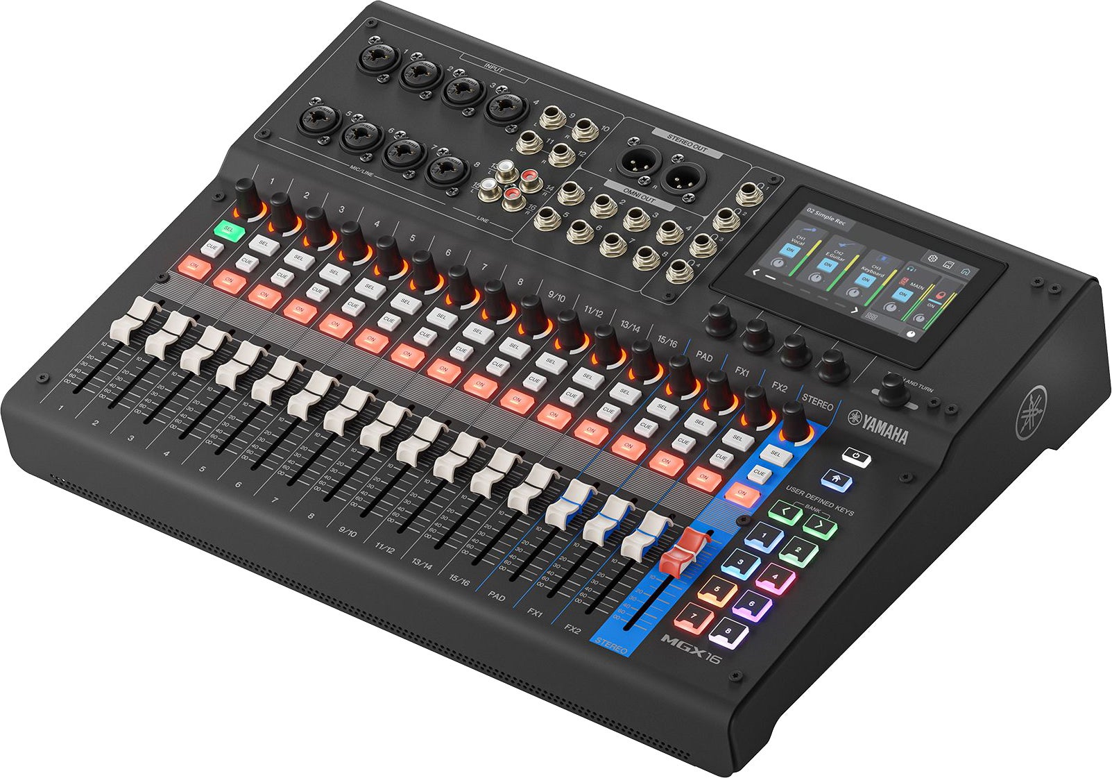 Yamaha MGX16 22-Channel Digital Mixing Console - Black | Music Works