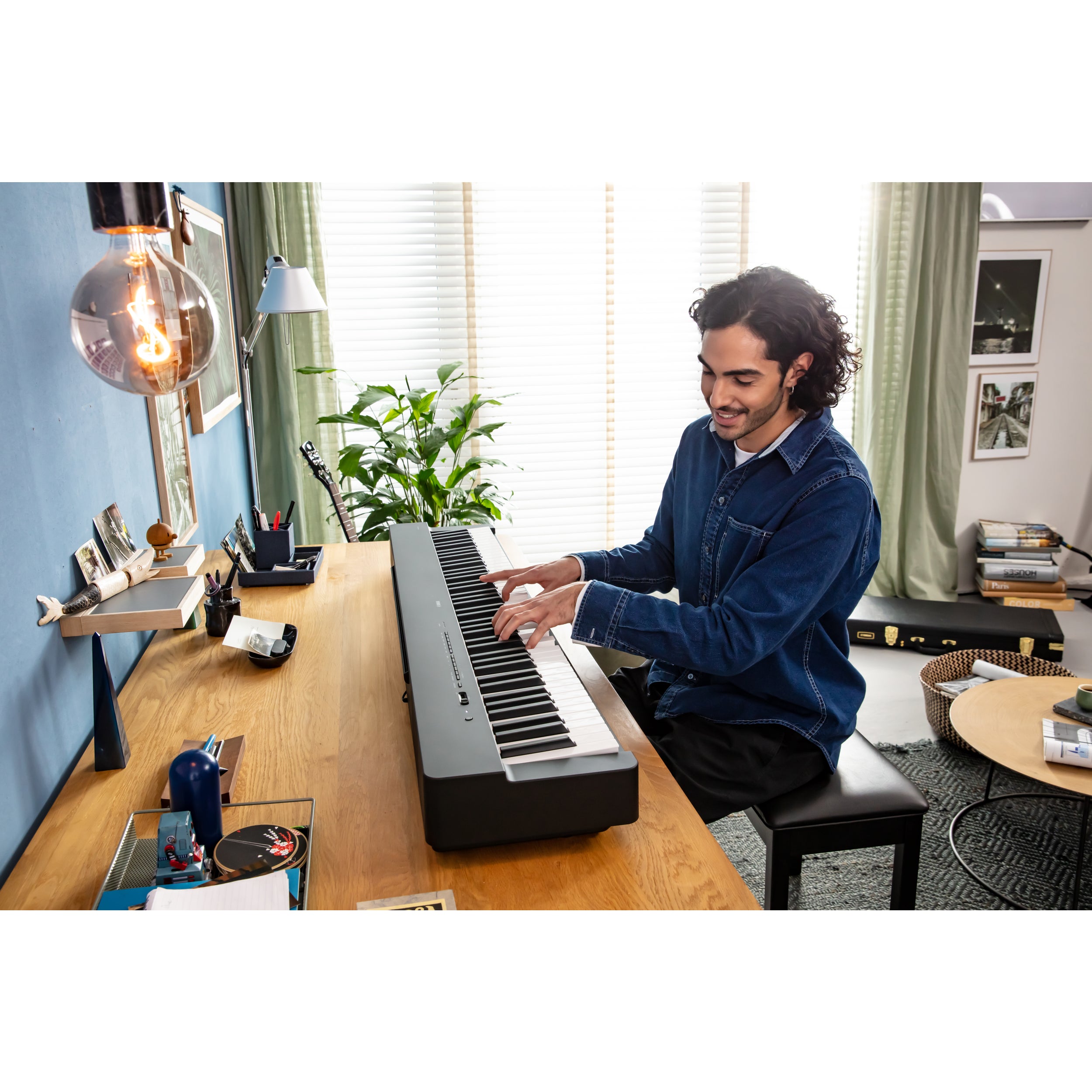 Yamaha P-225B 88-key Digital Piano - Black | Music Works