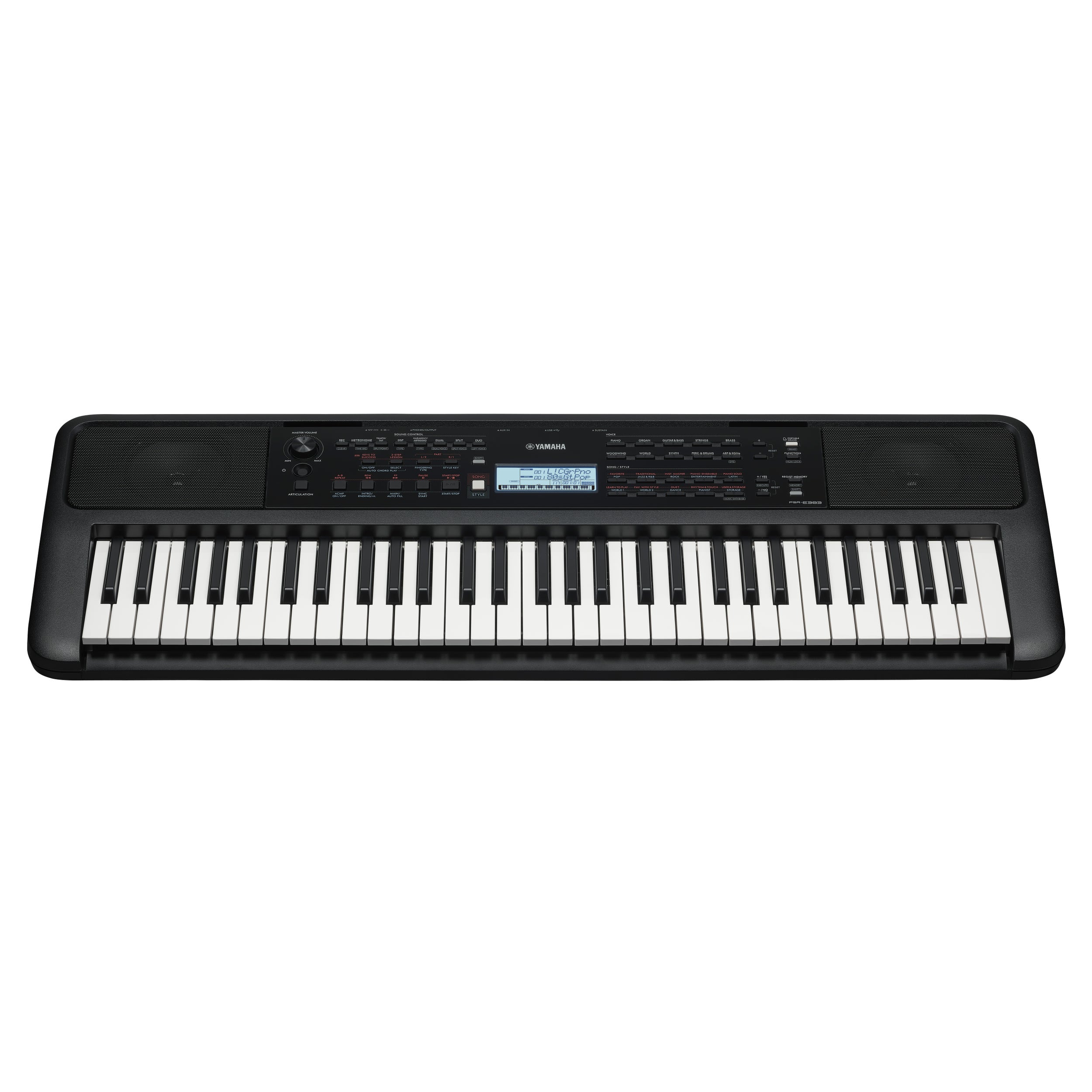 Yamaha PSR-E383 61-Key Touch Sensitive Portable Keyboard