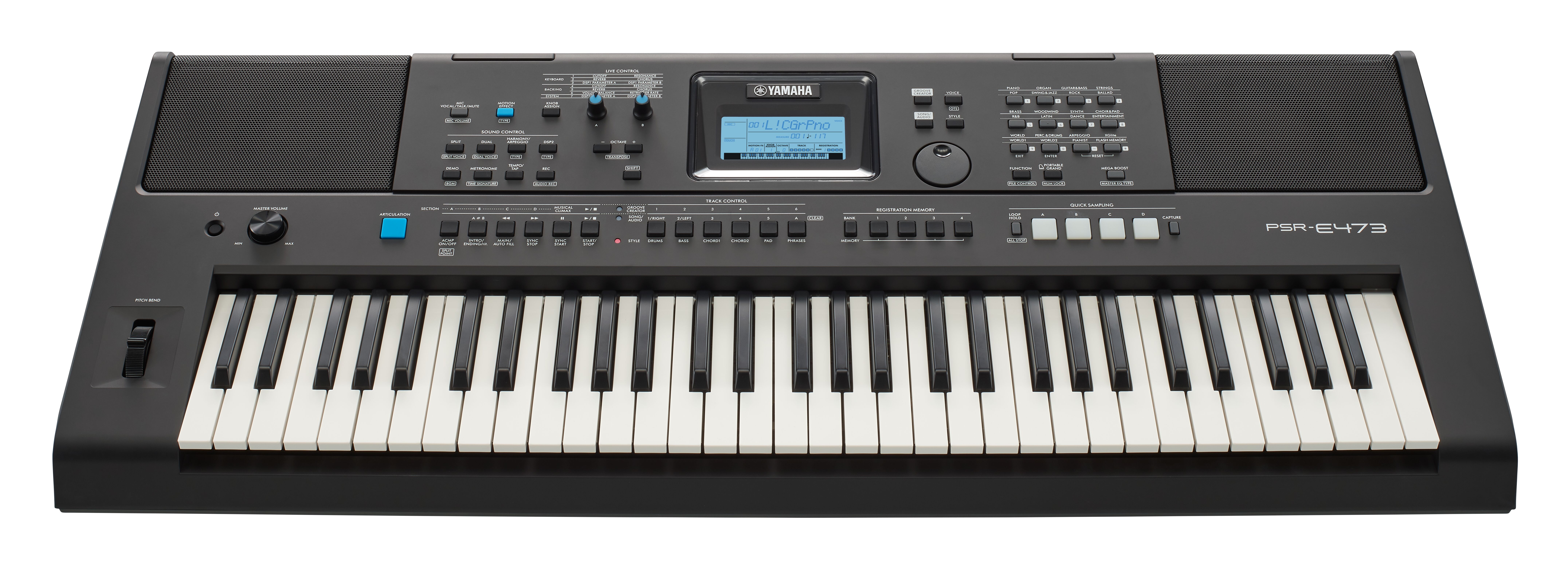 Yamaha PSR-E473 61-key Portable Arranger Keyboard | Music Works