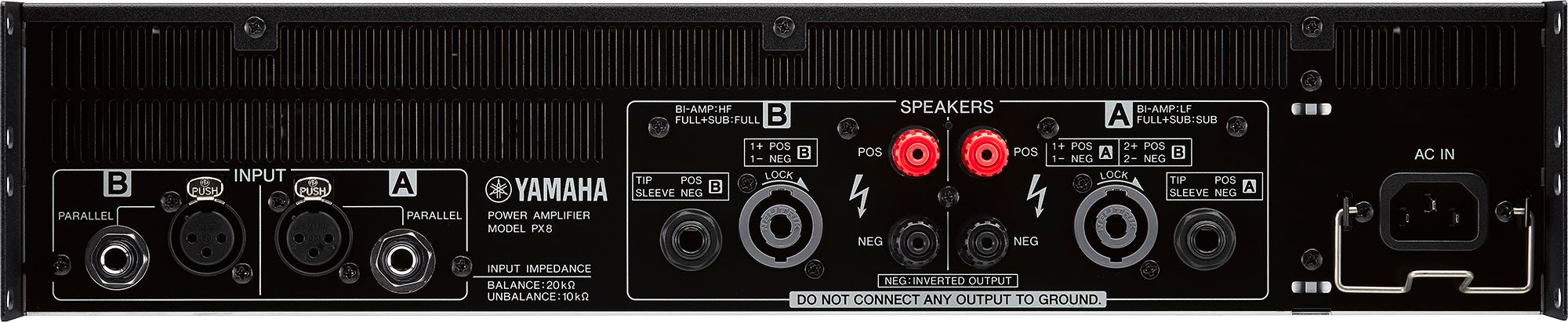 Yamaha PX8 Power Amplifier 8 Ohm DSP 2 x 800W | Music Works