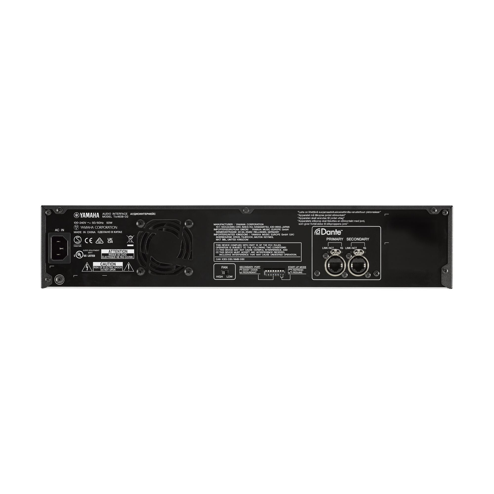 Yamaha Tio1608-D2 Digital Stage Box with Dante | Music Works
