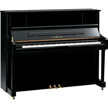 Yamaha U1-J Upright Piano - Polished Ebony, 121cm