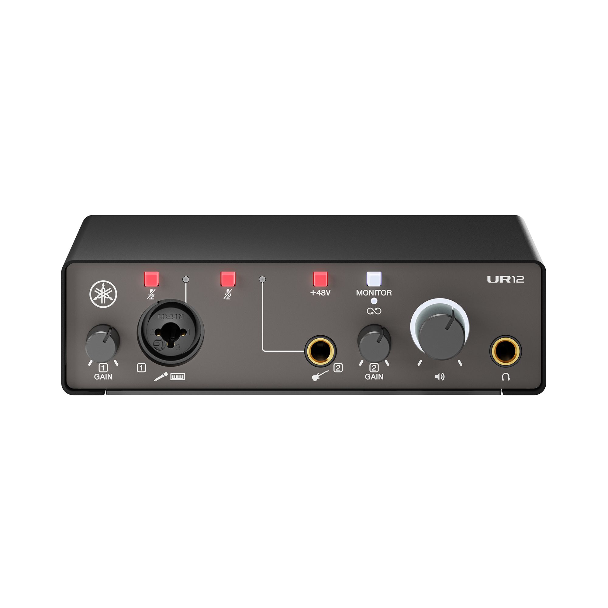 DTM・DAW Yamaha UR12 MK3 USB Yamaha UR12-MK3 USB-C Audio Interface - Black | Music Works
