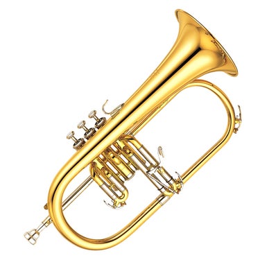 Yamaha YFH631-G Professional Flugelhorn with 3rd valve trigger Gold Brass Bell Lacquer finish